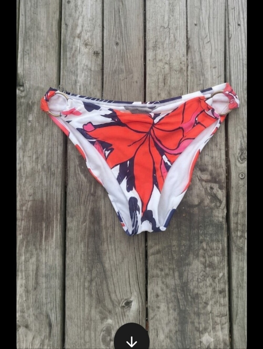 Vince Camuto Floral Bikini Bottoms Size Small